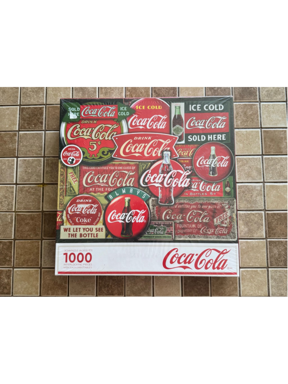 Springbok Coca-Cola Classic Signs 1000 Piece Puzzle Red Brown One Size